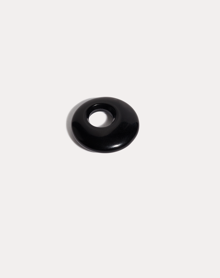 Black Doughnut Earring Charm